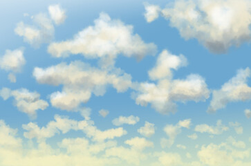 Blue sky with clouds,  