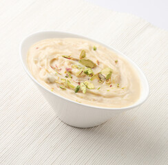 Shrikhand , Shrikhand is an Indian sweet dish made of strained curd,garnished with dry fruits and...