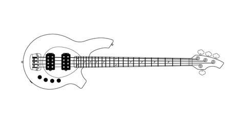 Obraz na płótnie Canvas Bongo 4HH Bass Guitar