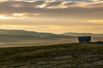 Fototapeta premium sunrise over the valley