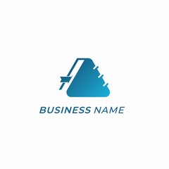 design logo combine roofing and book