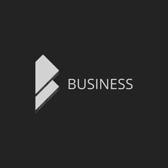 3D Vector Logo with book illustration forming initial "B". Usable for Publisher logos, libraries, bookstores, etc.
