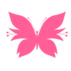 Colored Butterfly , vector illustration, icon.Template for printing , vector illustration, icon.