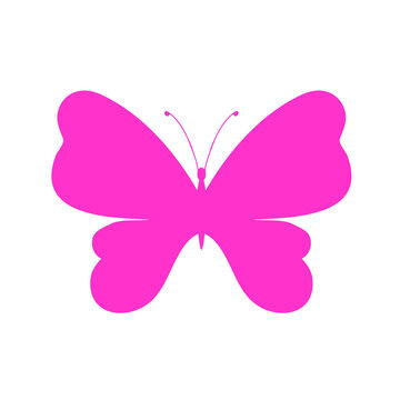 Colored Butterfly , vector illustration, icon.Template for printing , vector illustration, icon.