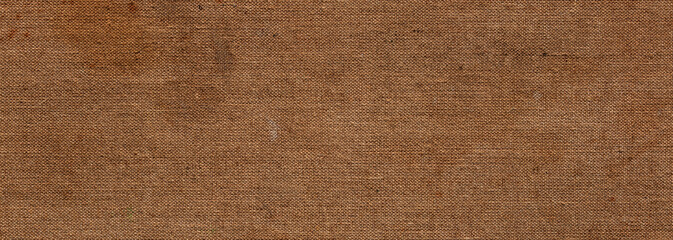 Fototapeta na wymiar texture of brown jute fabric - grunge textile background 