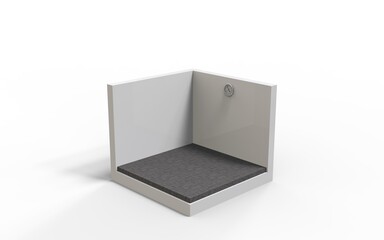 3d rendering wood floor background