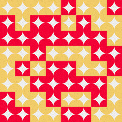 Abstract Geometric Pattern generative computational art illustration