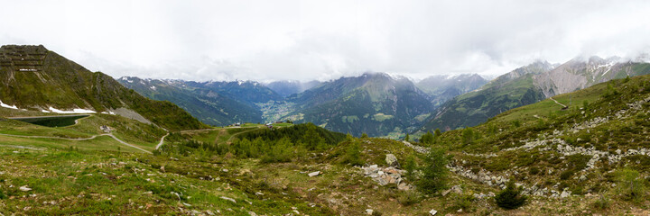 Fototapeta na wymiar Blick ins Tal von Matrei, Österreich