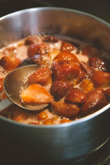 the process of making strawberry jam