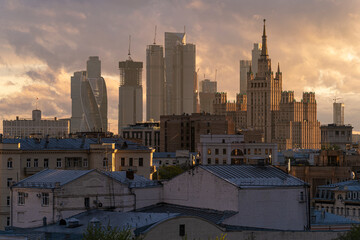Fototapeta na wymiar moscow panorama 