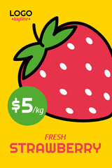 fresh strawberry poster