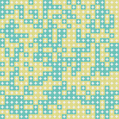 Abstract Geometric Pattern generative computational art illustration