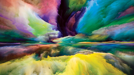 Obraz na płótnie Canvas Colorful Heaven and Earth