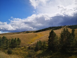 warm autumn day in zlatibor