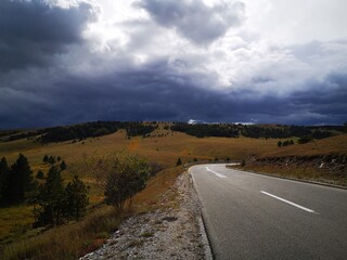 warm autumn day in zlatibor