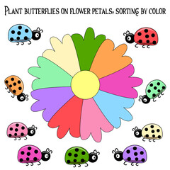 Illustration of Children's with Vehicle, Matching game for kids Activities.