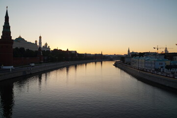 Moscow: dawn over the Kremlin