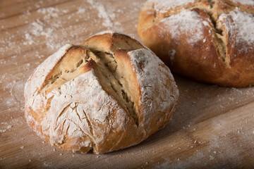 Homemade Bread on Cutting Board