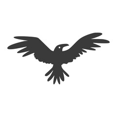 Esoteric symbol. Mystical and magical raven design