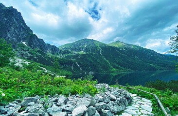 Obrazy na Szkle  Jezioro w polskich Tatrach, Morskie Oko