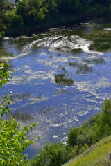 A roll on the Sylva river at the foot of the Ledyanaya mountain