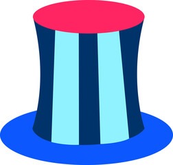 Magician Hat Illustration. Hat design for magic events.