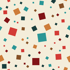 Abstract Seamless Squares Background, texture with squares. Vector
