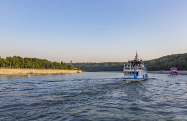 Fototapeta premium The main building of the Moscow State University. Stalinist Empire style. Built in 1953. Russia