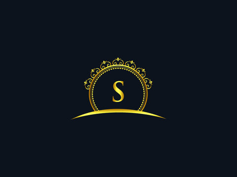 Letter S Logo, luxury s, Gold s s logo icon vector for modern Hotel, Heraldic, Jewelry, Fashion, Royalty Image Design