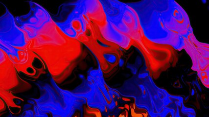 Colorful paint mix with gradient vivid colors