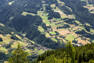 Blick ins Tal von Matrei, Österreich 