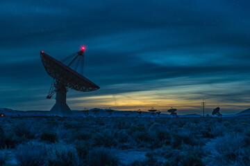 Owens Valley Desert Observatory Radar Dishes Deep Space Telescope
 - obrazy, fototapety, plakaty