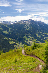 Blick ins Tal von Matrei, Österreich 