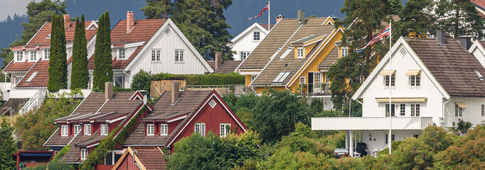 Oslo housing - obrazy, fototapety, plakaty
