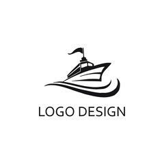 Ship illustration for logo company