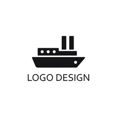 Ship illustration icon design