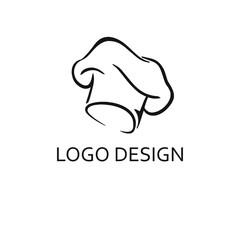 Chef hat for logo company design