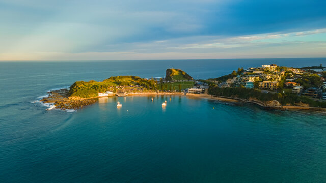 Drone Shot Of Terrigal Haven