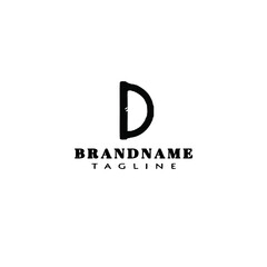 letter d logo design template icon vector