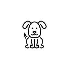 puppy icon vector illustration