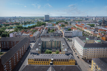 Aerial view of Copenhagen City - Copenhagen, Denmark