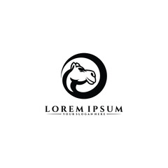 camel head  logo design vector. camel icon
