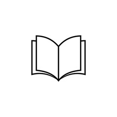 book & library icon, book & library vector sign symbol