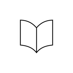 book & library icon, book & library vector sign symbol