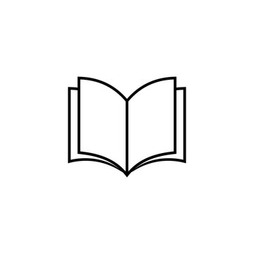 book & library icon, book & library vector sign symbol