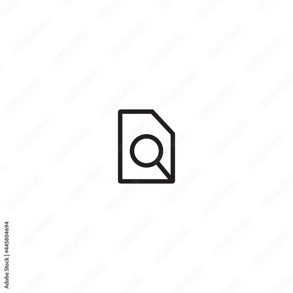 Poster find in page icon vector. search word symbol image