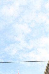 Fototapeta premium a beautiful view of the blue sky and clouds