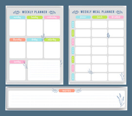 Bullet journal planner template full color 