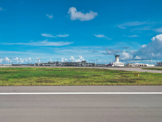 Fototapeta na wymiar Okinawa,Japan - July 11, 2021: Ishigaki airport terminal 