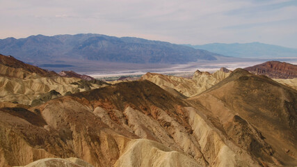 Fototapeta na wymiar Death Valley Aerial Twenty Mule Team Canyon, California 